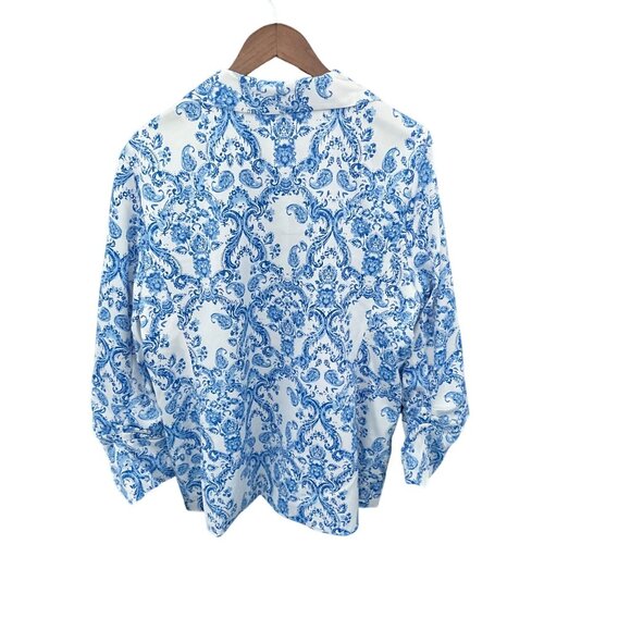 Marc New York Blue and White Patterned Jacket - Picture 4 of 15